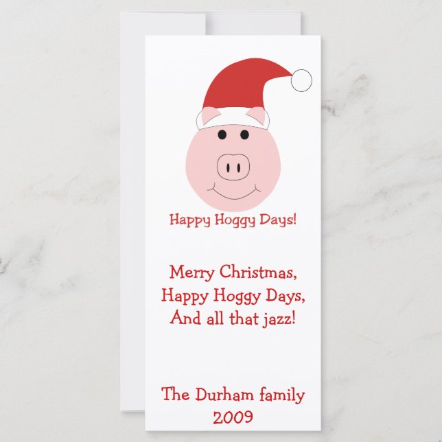 Happy Hoggy Days Weihnachtskarten und stationär. (Vorderseite)