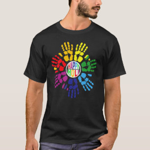 Happy Holi farbenfrohe Hände Druckfarben Indien Ta T-Shirt