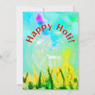 Happy Holi Feiertagskarte