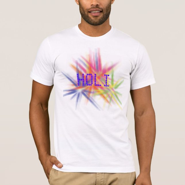 Happy Holi, Festival der Farben, holi hai T-Shirt (Vorderseite)