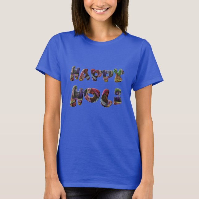 Happy Holi Hindu Festival of Colors T-Shirt (Vorderseite)