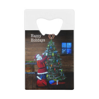 Happy Holiays Arborist Tree Chirurg Rigging Tree Geldbeutel Flaschenöffner