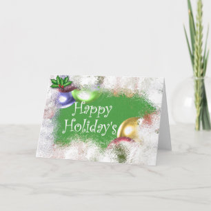 Happy Holiday&apos Feiertagskarte