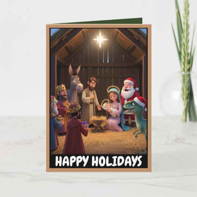 Happy Holiday atheist Karte (Vorderseite)