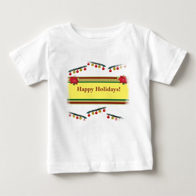 Happy Holiday Baby Shirt (Vorderseite)