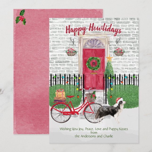 Happy Holiday Border Collie Door Bike (Vorne/Hinten)
