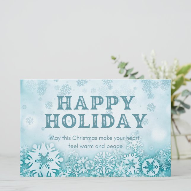 Happy Holiday Briefpapier (Stehend Vorderseite)