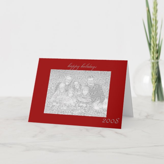 happy holiday carte de voeux photo personnalisée (Devant)