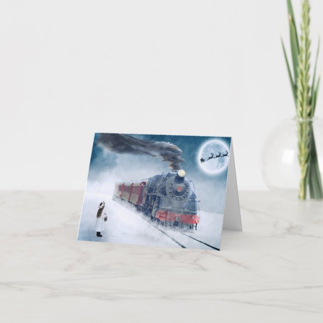 Happy Holiday Frohe Weihnachten Winter Thema (Vorderseite)