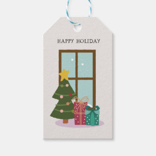 Happy Holiday Geschenkanhänger