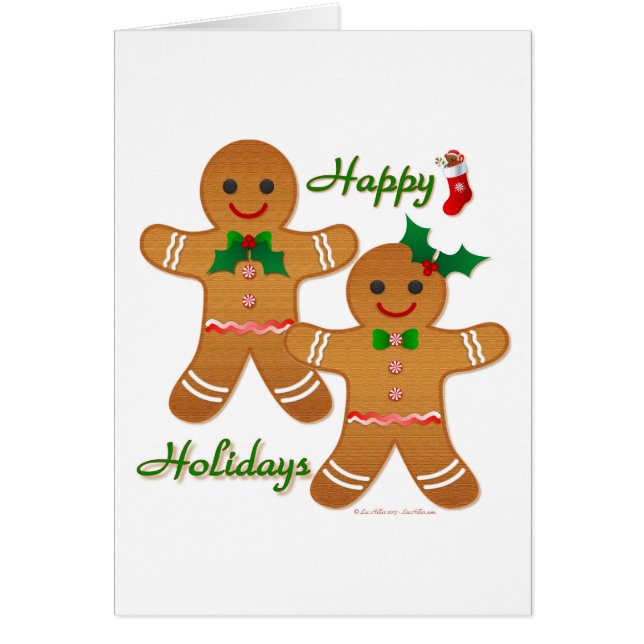 Happy Holiday Gingerbread Man Boy Girl (Vorne)