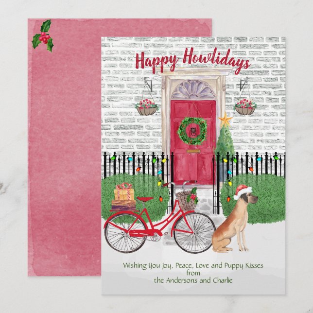 Happy Holiday Great Dane Fahrrad Red Door (Vorne/Hinten)