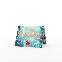 Happy Holiday Grußkarte