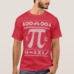 Happy Holiday Math Bi Lover Funny Ugly Weihnachten T-Shirt