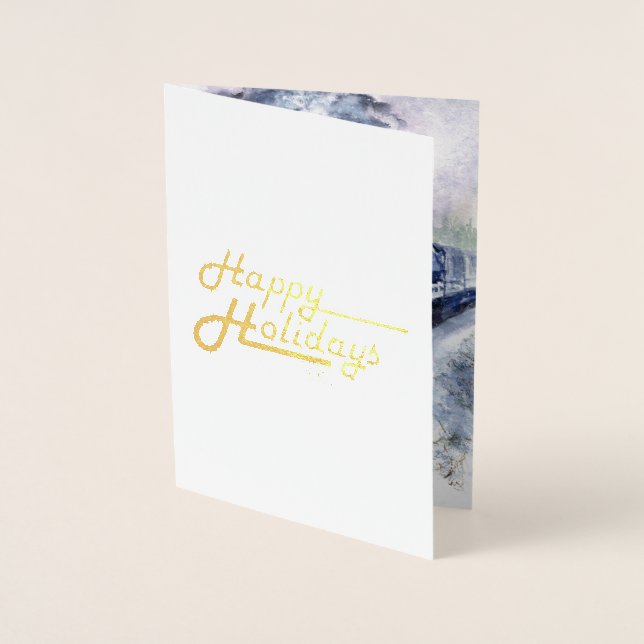 Happy Holiday Northern Express Folienkarte (Vorderseite)