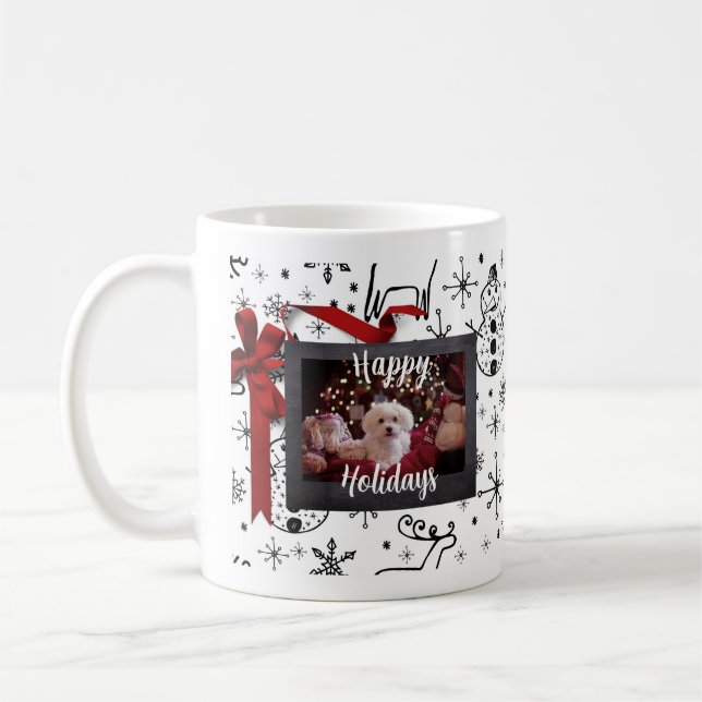 Happy Holiday Personalize Pet Themed Coffee Tasse (Links)