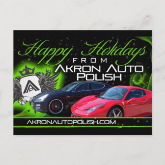 Happy Holiday Post Card Feiertagspostkarte