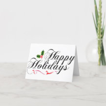 Happy Holiday Small, 4 Zoll x 5,6 Zoll Faltkarte f