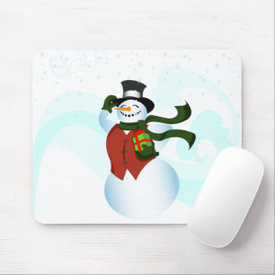 Happy Holiday Snowman Mousepad