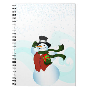 Happy Holiday Snowman Notizblock