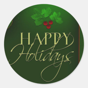 Happy Holiday stickers