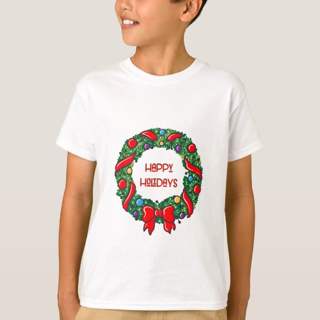 Happy Holiday T-Shirt Whimsical Reef Graphic Moder (Vorderseite)