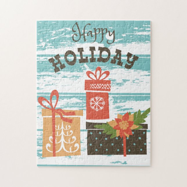 Happy Holiday Weihnachtsgeschenke (Vertikal)