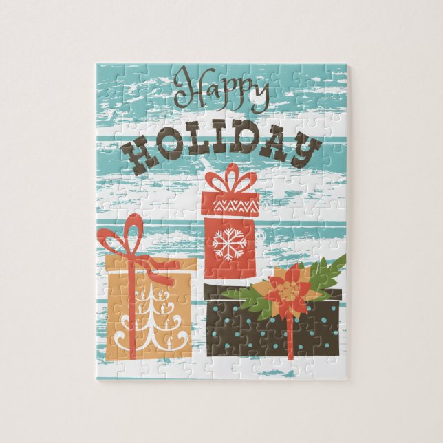 Happy Holiday Weihnachtsgeschenke (Vertikal)