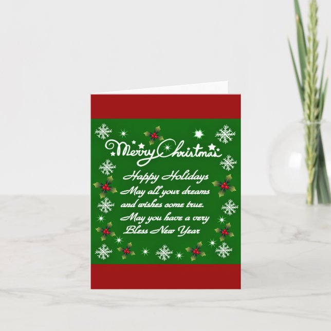 Happy Holidays#4_ Feiertagskarte (Vorderseite)