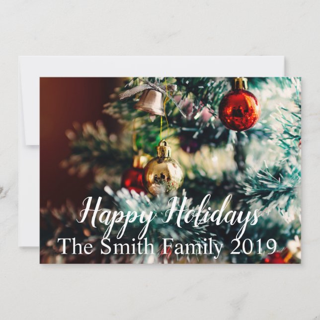 Happy Holidays Ankündigung (Vorderseite)