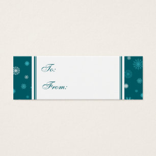 Happy Holidays Aquamarine Schneeflocken - Geschenk