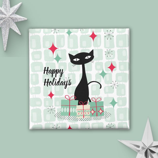 Happy Holidays, Atomic Christmas Cat Magnet (Von Creator hochgeladen)