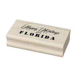 Happy Holidays aus Florida Gummistempel