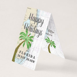 Happy Holidays aus Florida Nautical Gift Tags