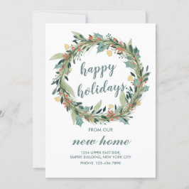 Happy Holidays aus unserem neuen Zuhause Weihnacht Einladung