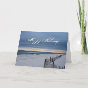 Happy Holidays Beachcard Feiertagskarte