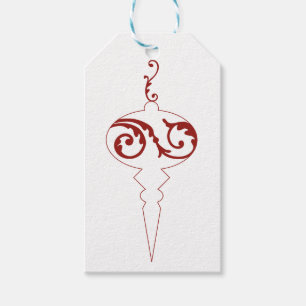 Happy Holidays Berry Red Holiday Ornament Geschenkanhänger