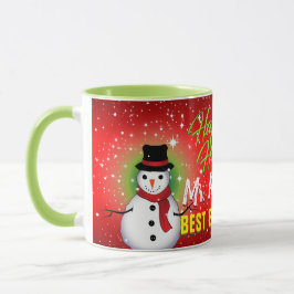 Happy Holidays Bester Boss je mit Namen Tasse