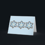 Happy Holidays Blue Snowflake Weihnachten Hanukkah<br><div class="desc">Auf den Karten befindet sich eine originelle Marker-Abbildung eines blauen,  schneeflockenförmigen Zuckerkekses. Ideal für Weihnachten oder Hanukkah! Dieses Urlaubsdesign ist auch auf einer Reihe anderer Produkte erhältlich. Sehen Sie nicht genau,  wonach Sie suchen? Kontaktieren Sie Rebecca um ein Produkt speziell für Sie zu gestalten!</div>
