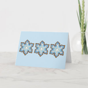 Happy Holidays Blue Snowflake Weihnachten Hanukkah