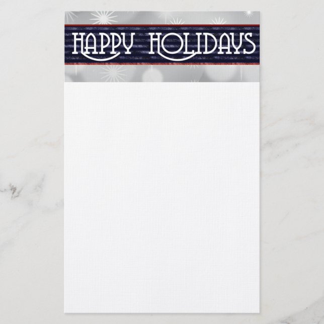 Happy Holidays Briefpapier (Vorderseite)