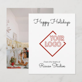 Happy Holidays Business Corporation-Logo Mitteilungskarte