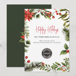 Happy Holidays Business Logo Weihnachten