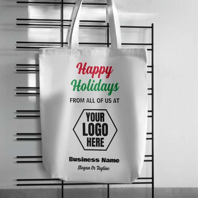 Happy Holidays Business Promotions Weihnachtsgesch Tragetasche (Von Creator hochgeladen)