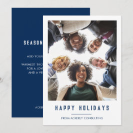 Happy Holidays Business Team Foto Weihnachten