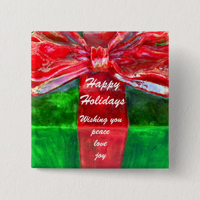 Happy Holidays_ Button (Vorderseite)