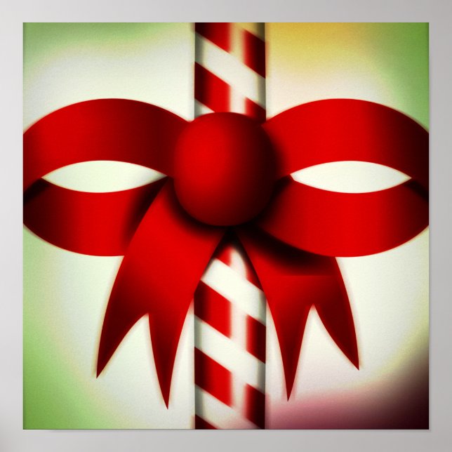 Happy Holidays Candy Cane Poster (Vorne)