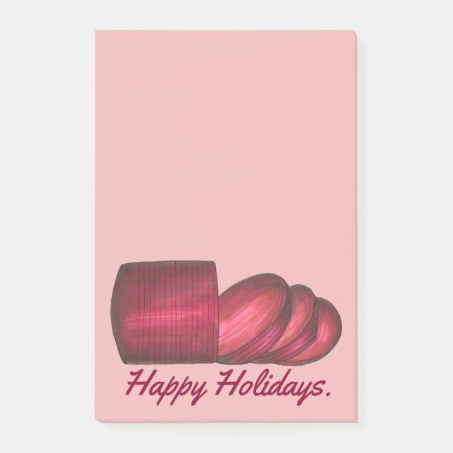Happy Holidays Canned Cranberry Sauce Post-its Post-it Klebezettel (Vorderseite)