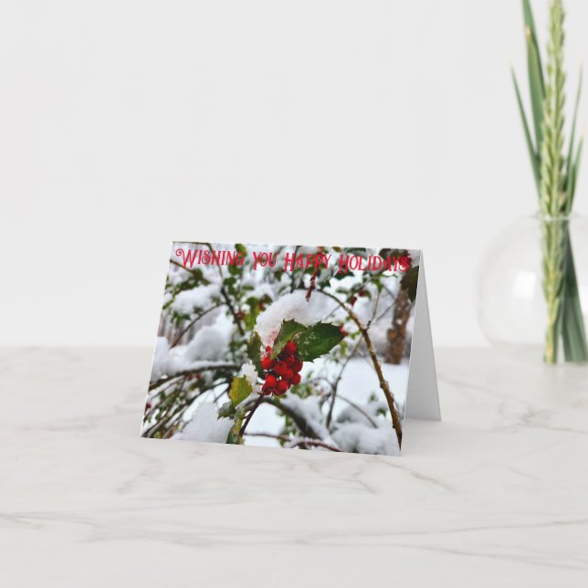 Happy Holidays Card (Vorderseite)
