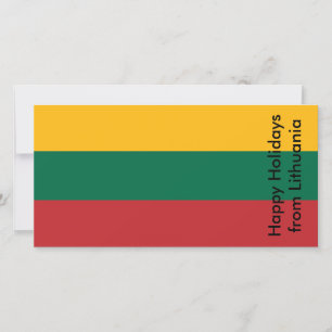 Happy Holidays Card aus Litauen Feiertagskarte